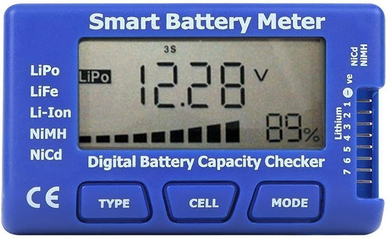 Smart Battery Checker Cell Meter 5 In 1 LCD dronefpvshop.ch